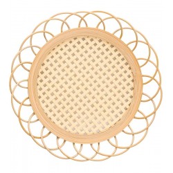 Porta Copos11cm x 1,5cm Tramato Natural Rattan 